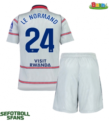 Atletico Madrid Robin Le Normand #24 Tredjeställ Barn 2026-27 Kortärmad (+ Korta byxor)